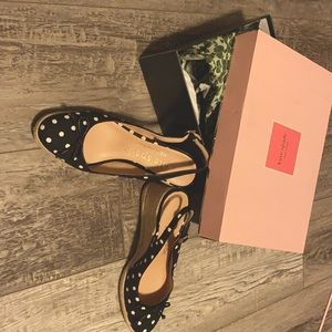 Brand New Kate Spade Espadrille in box polka dot wedge 8.5